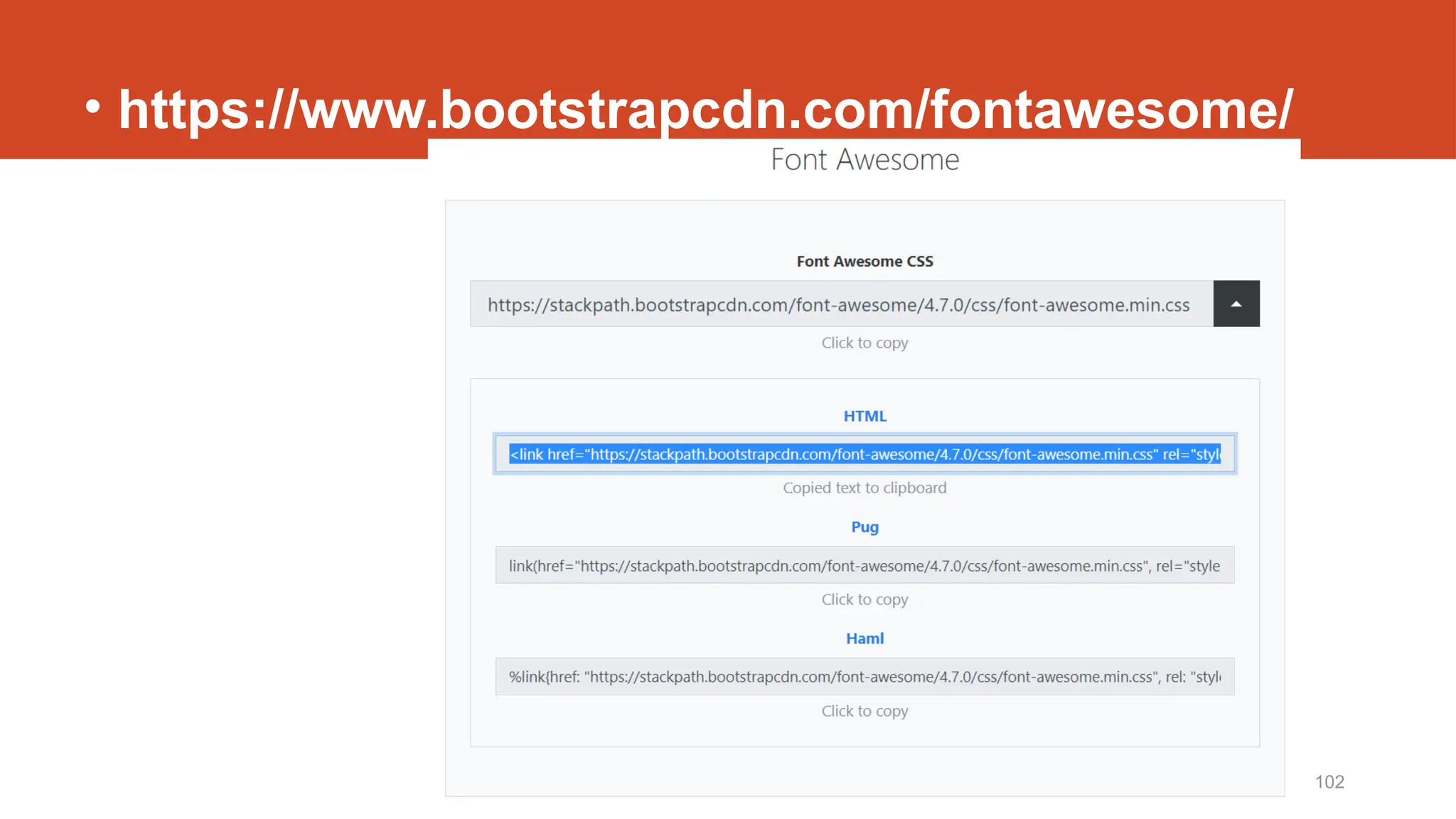 http://fstm.kuis.edu.my/blog/laravel 102
• https://www.bootstrapcdn.com/fontawesome/
 