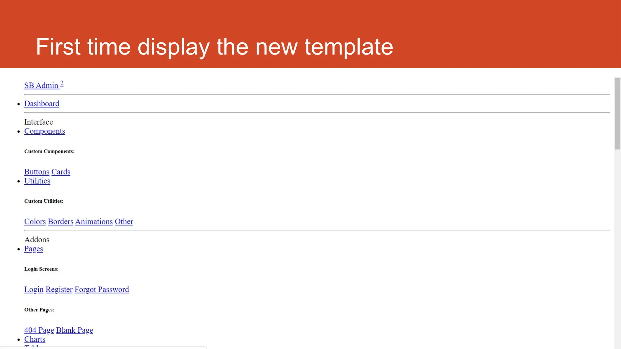 http://fstm.kuis.edu.my/blog/laravel 147
First time display the new template
 