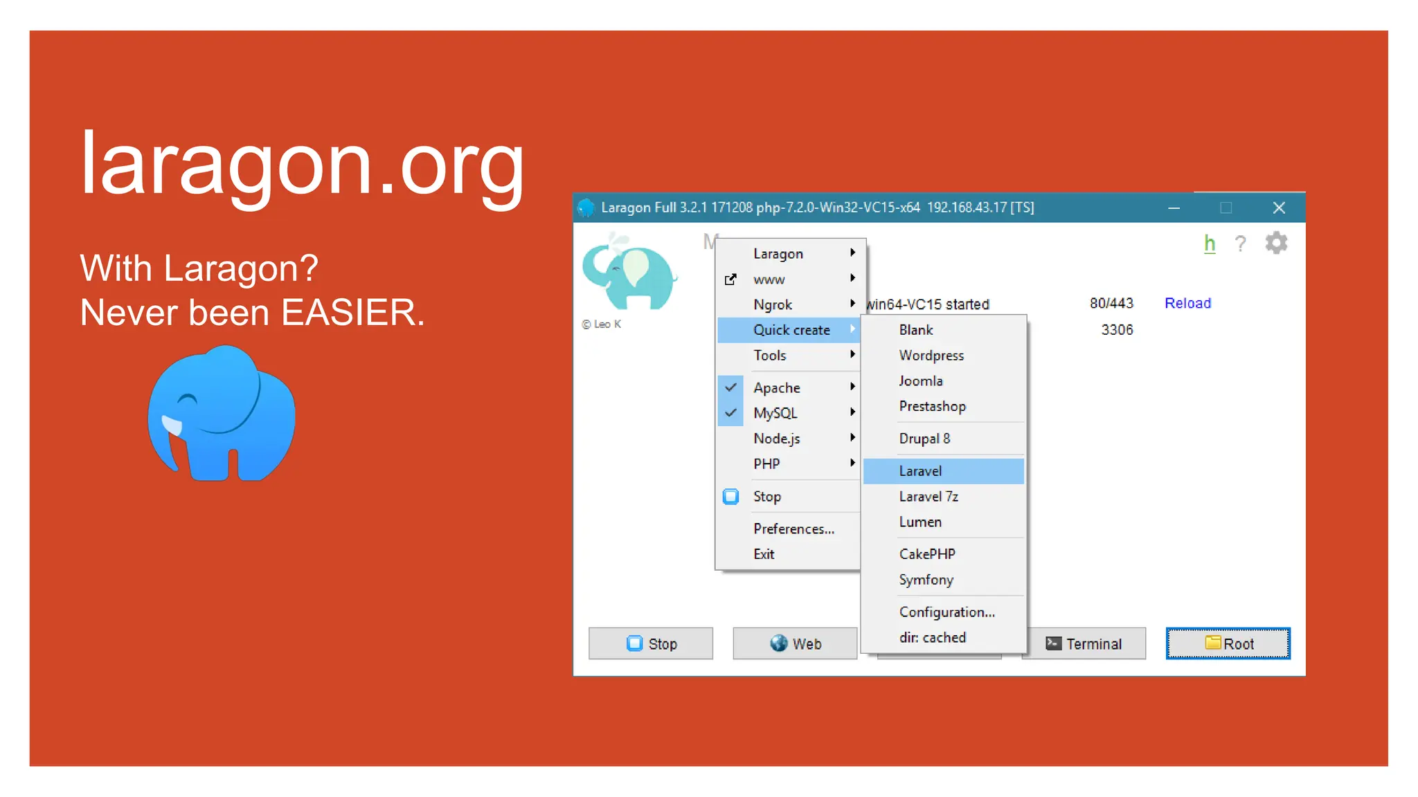 With Laragon?
Never been EASIER.
laragon.org
 