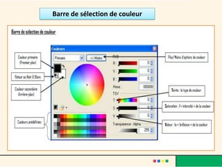 Barre de sélection de couleur
 