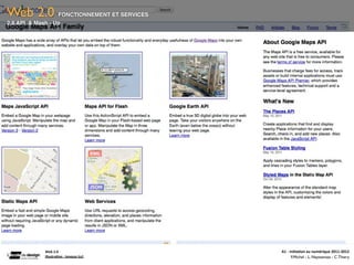 Web 2.0           FONCTIONNEMENT ET SERVICES
2.8 API & Mash - Up




           Web	
  2.0                            A1	
  -­‐	
  Ini(a(on	
  au	
  numérique	
  2011-­‐2012
           Illustra(on	
  :	
  loneyss	
  (cc)                 F.Michel - L. Neyssensas - C.Thiery
 
