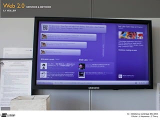 Web 2.0       SERVICES & METHODE                                         1
5.1 VEILLER                        être en alerte / écouter




                                   A1	
  -­‐	
  Ini(a(on	
  au	
  numérique	
  2011-­‐2012
                                                 F.Michel - L. Neyssensas - C.Thiery
 