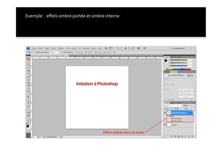 Exemple	
  :	
  	
  eﬀets	
  ombre	
  portée	
  et	
  ombre	
  interne	
  
 