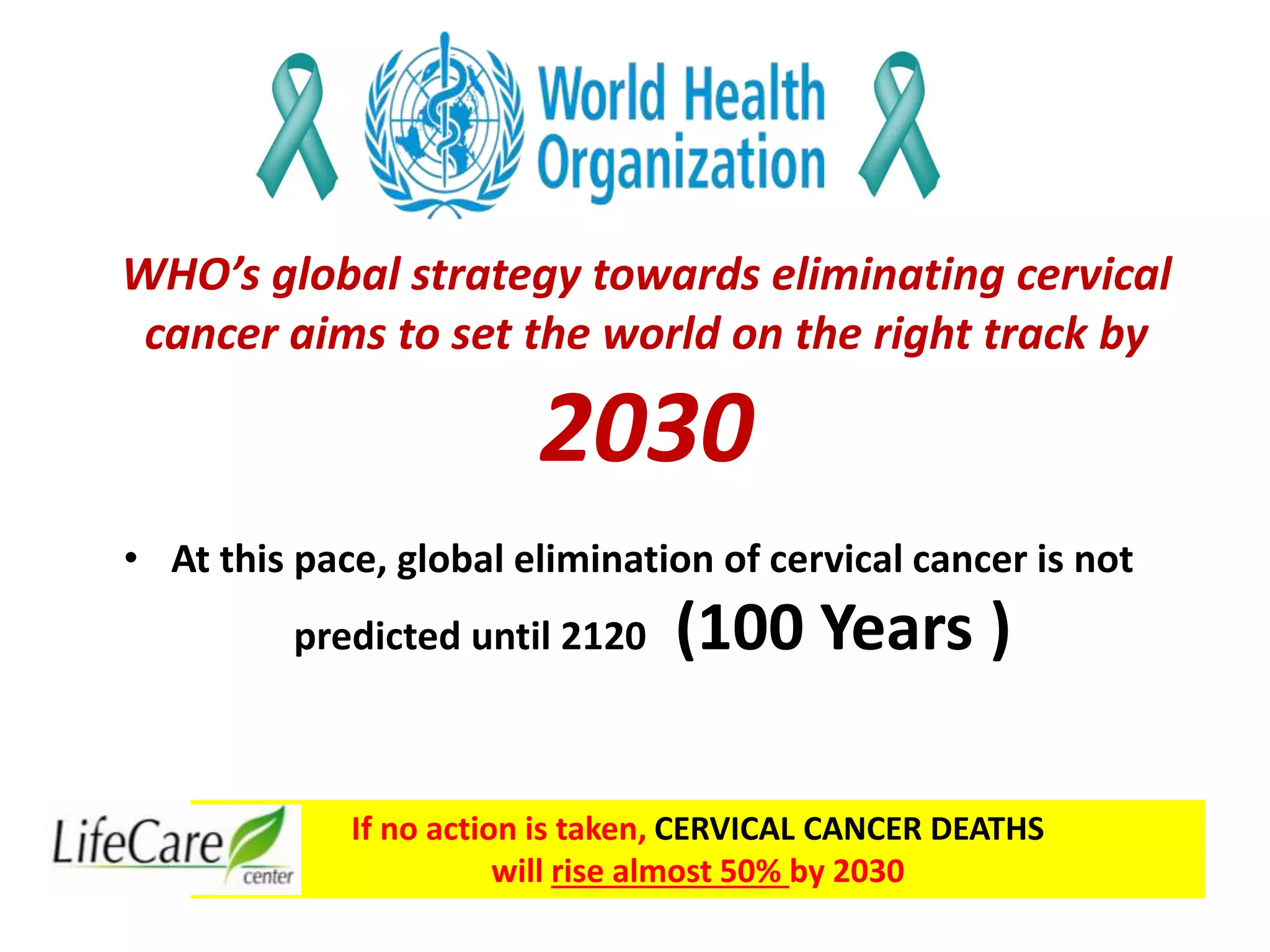 Initiatives of elimination of Cervical cancer in India so far ...
