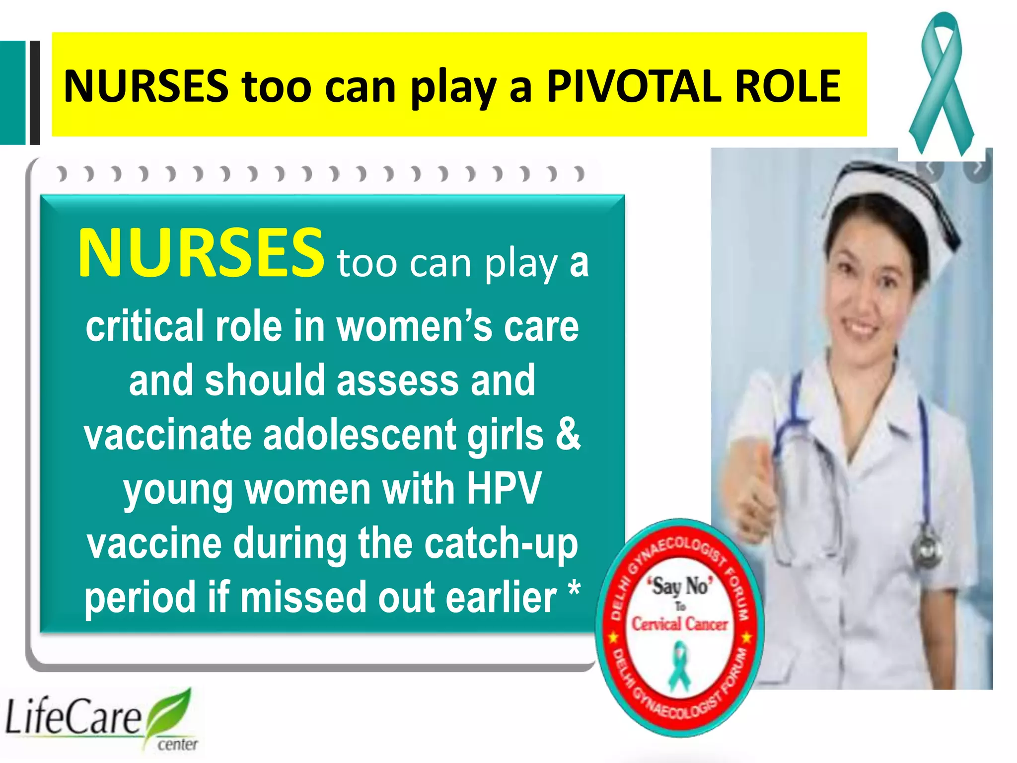 Initiatives of elimination of Cervical cancer in India so far ...