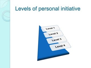 Levels of personal initiative