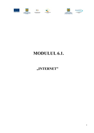 MODULUL 6.1.
„INTERNET”
1
 