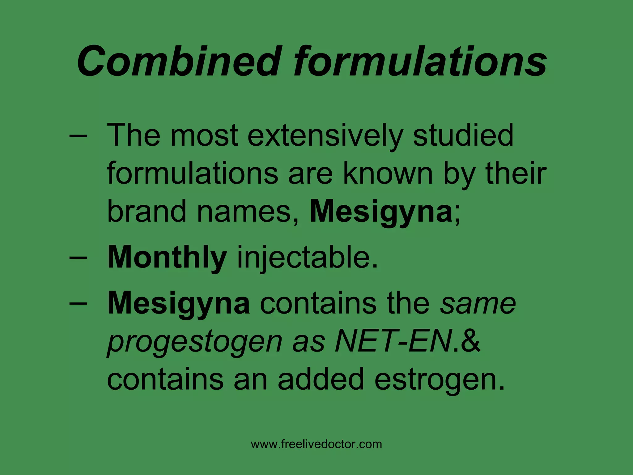 Injectable contraceptives | PPT