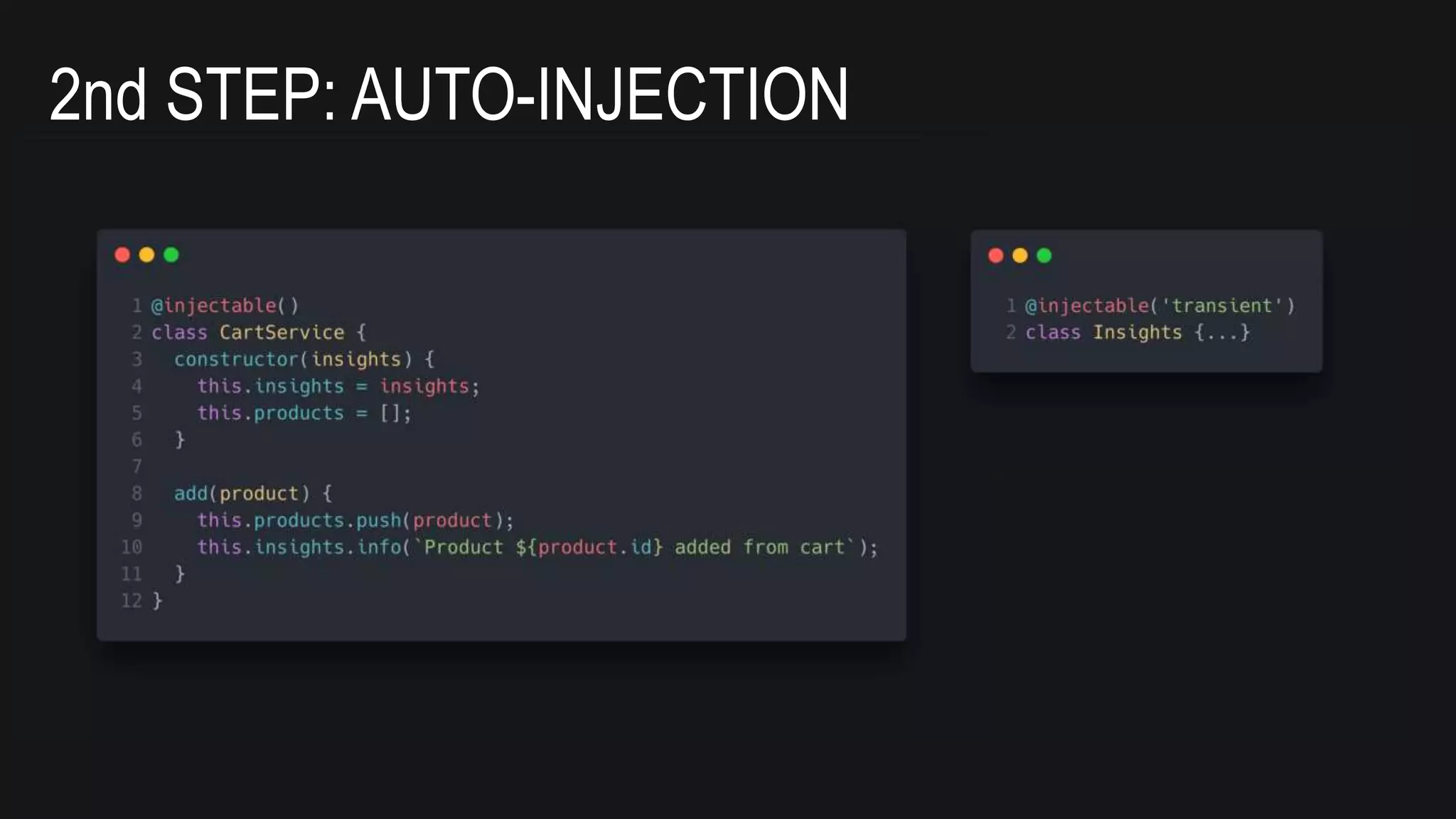 2nd STEP: AUTO-INJECTION
 