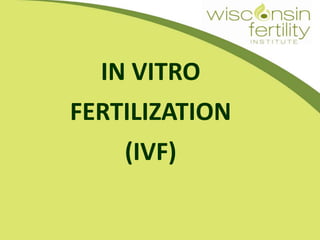 IN VITRO
FERTILIZATION
    (IVF)
 