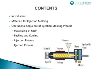 Injection Molding | Mechanical Engineering | PPTX