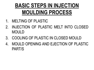 Injection Molding Introduction INJECTION MOULDING BRIEF INTRODUCTION NOTES | PDF