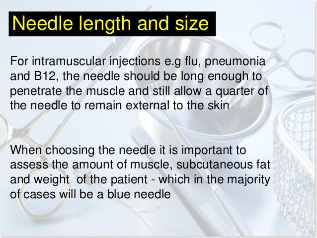 injections subcutaneous injection needle size