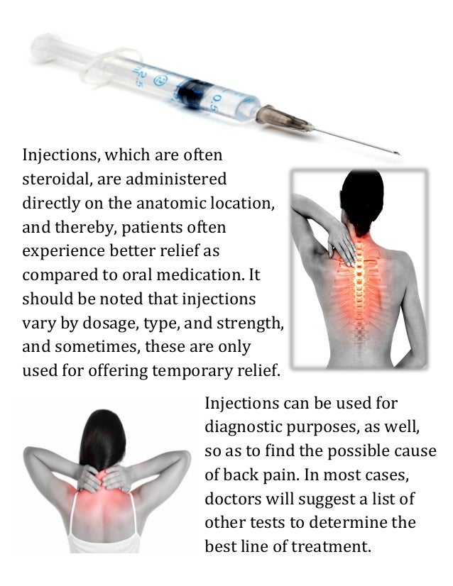 Injections For Neck Pain and Low Back Pain