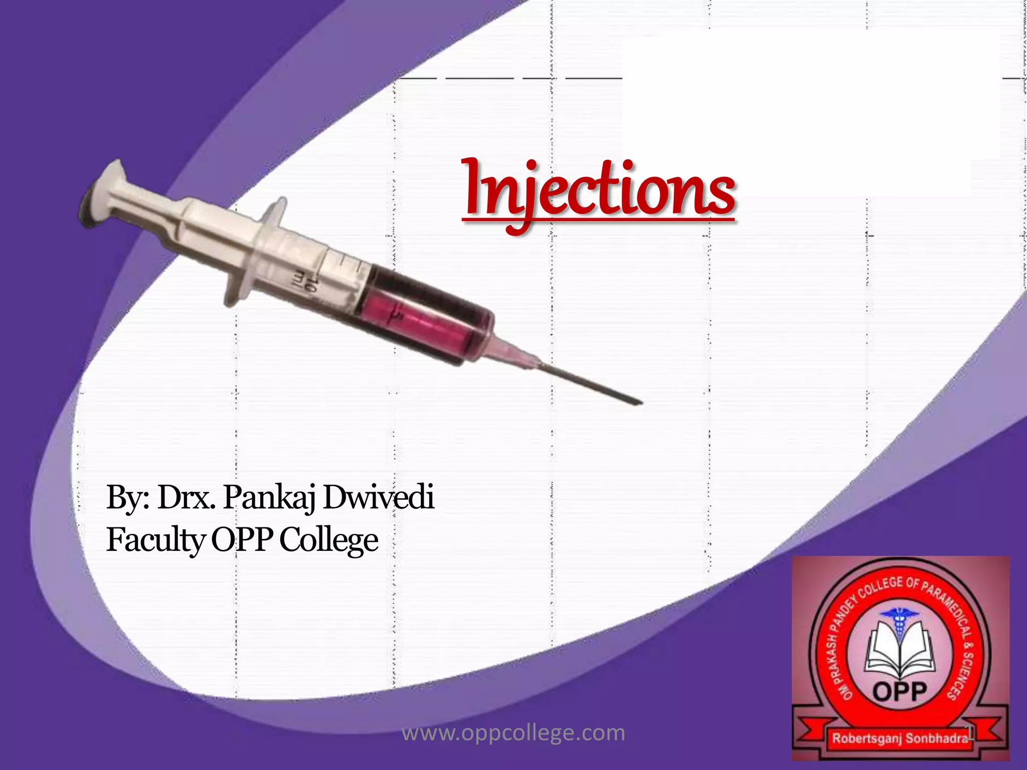 Injections ppt | PPTX