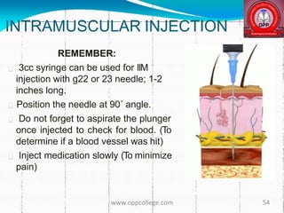 Injections ppt | PPTX