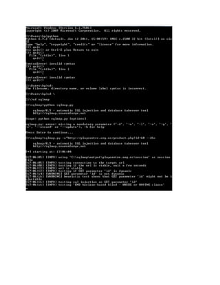 Injection sql