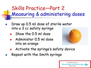 Teaching Client Injection Injection training | PPT