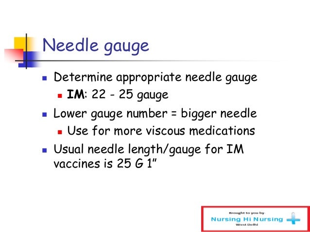 injection training intramuscular injection needle size