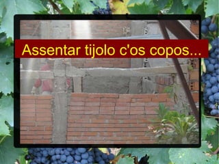 Assentar tijolo c'os copos... 