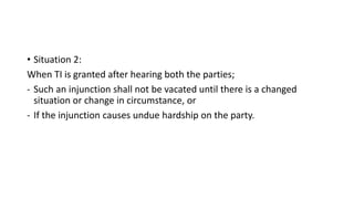 Injunction + interim order notes.Power point | PPTX