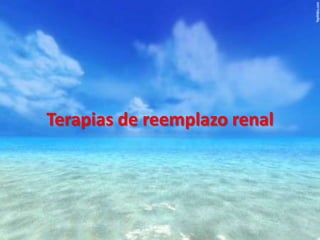 Terapias de reemplazo renal

 