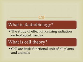 Injuries from radiations | PPTX