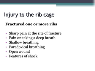 Shock Rib Injury limbs__chest__abdomen | PPT