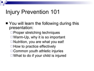Injury Prevention