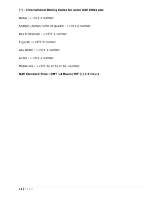 Uae Country Code Recruitment agencies list Dubai | PDF