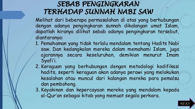 Inkar sunnah, sejarah dan bantahan terhadapnya