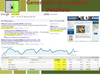 Generación de contactosDetallista