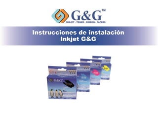 Instrucciones de instalación-Inkjet G&G