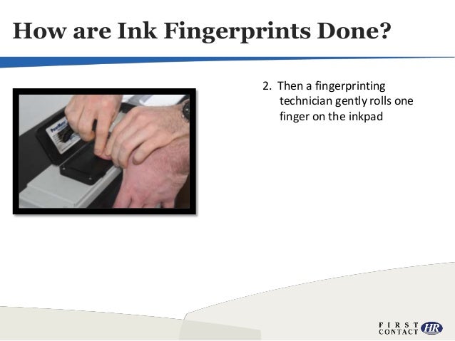 fingerprints how are collected Ink Clear Fingerprints and Collecting Legible