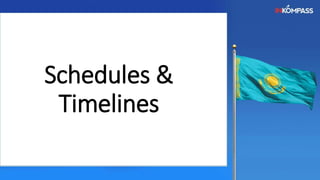 Schedules &
Timelines
 