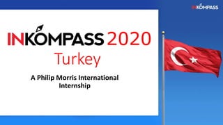 2020
Turkey
A Philip Morris International
Internship
 