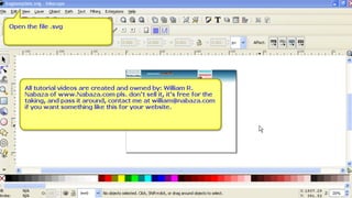 How to create a twitter.com background using Inkscape.org by William R. Nabaza of www.Nabaza.com