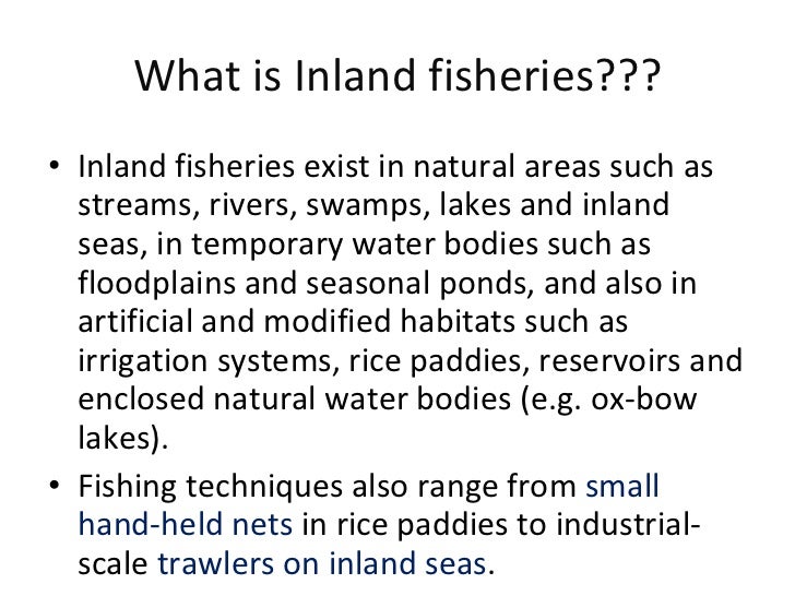 world inland capture fisheries