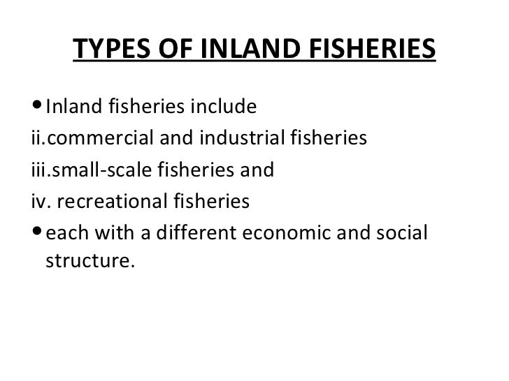 world inland capture fisheries