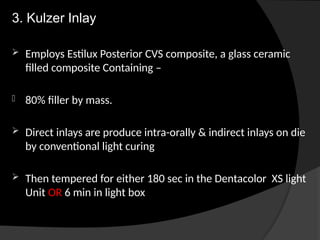 inlays and onlays powerrpoint presentation | PPTX