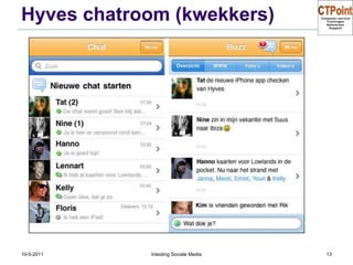 Hyves chatroom (kwekkers)31-3-2011Inleiding Sociale Media13