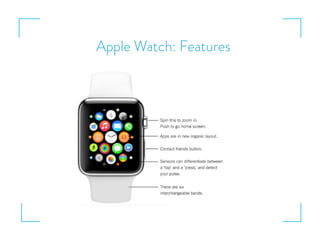 Apple Watch: Features
 