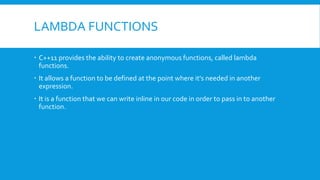Inline and lambda function | PPT