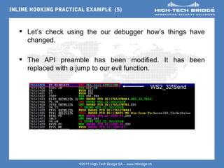 Inline Hooking in Windows | PDF