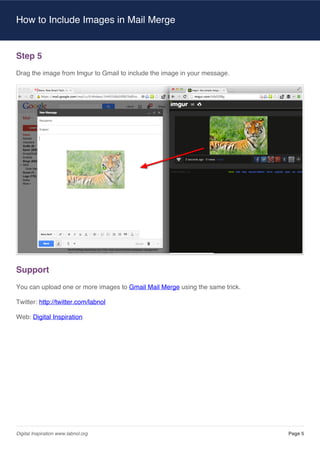 Inline images for mail merge | PDF