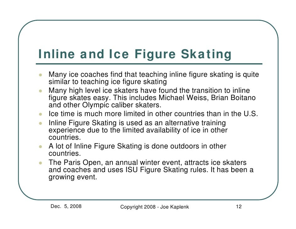 Inline Skating Program And Equipment Fundamentals