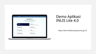 Template Inlislite INLIS Lite 4.0: Cloud-Based Integrated Library System for Digital ...