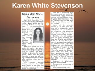 Karen White Stevenson
 
