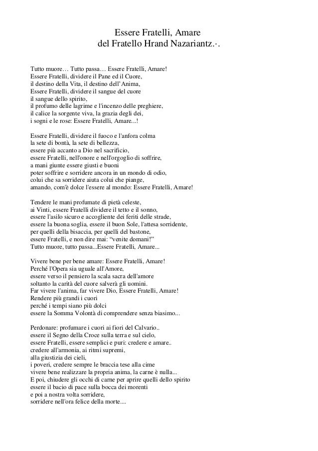 In Memoria Del Fratello Hrand Nazariantz