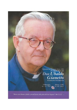 In memoria di don Ubaldo Gianetto